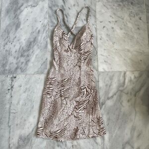 Kimchi Blue Urban Outfitters Animal Print Mini Dress